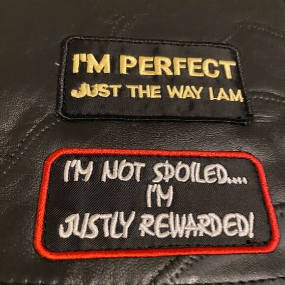 Diamond Plate Women's Leather Biker Vest Moto Classic Black Rare Patches Size M - Picture 7 of 16